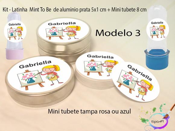 Kit Latinhas e Mini Tubetes -pintando o 7