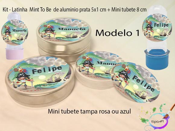 Kit Latinhas e Mini Tubetes -piranta