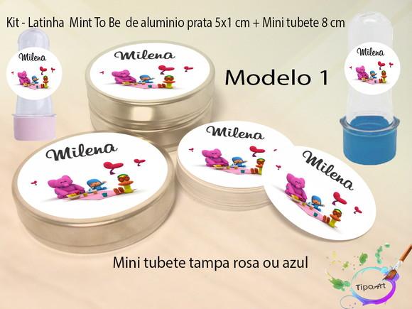 Kit Latinhas e Mini Tubetes -pocoyo