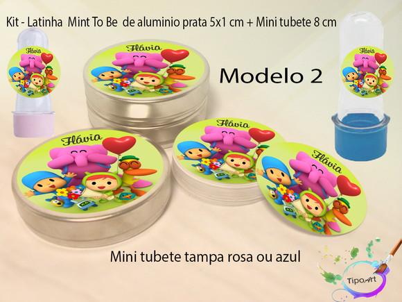 Kit Latinhas e Mini Tubetes -pocoyo