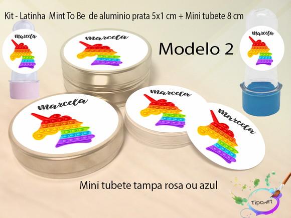 Kit Latinhas e Mini Tubetes -pop Fidget