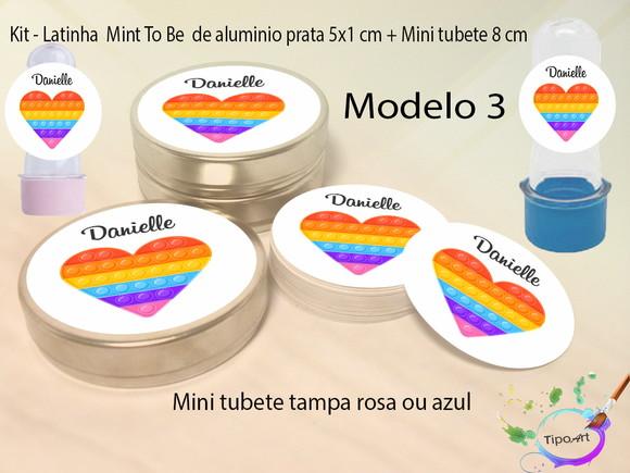 Kit Latinhas e Mini Tubetes -pop Fidget