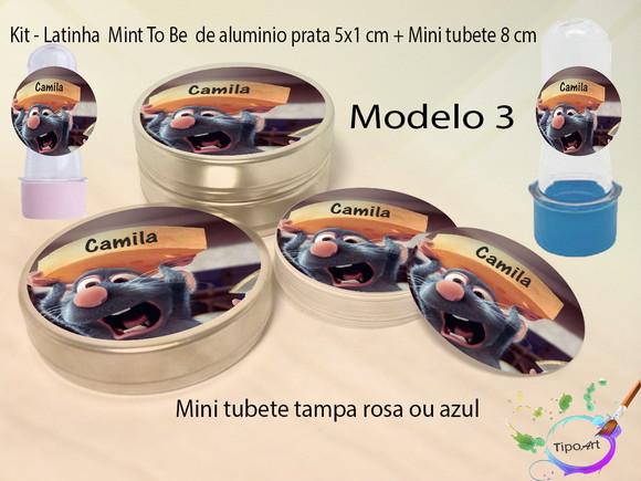 Kit Latinhas e Mini Tubetes -ratatouille