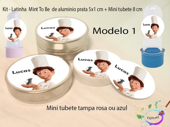 Kit Latinhas e Mini Tubetes -ratatouille
