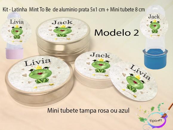 Kit Latinhas e Mini Tubetes -sapinho