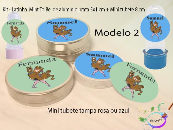 Kit Latinhas e Mini Tubetes -scooby Doo