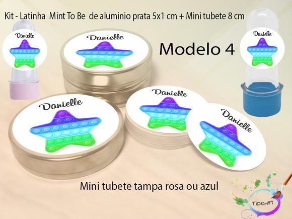 Kit Latinhas e Mini Tubetes -pop Fidget