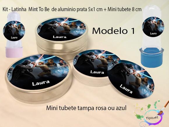 Kit Latinhas e Mini Tubetes -starwars