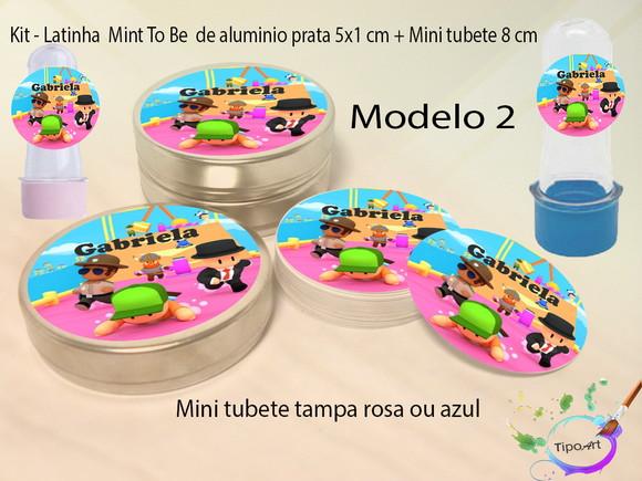 Kit Latinhas e Mini Tubetes -stumble Guys