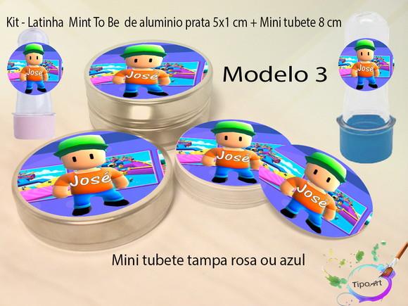 Kit Latinhas e Mini Tubetes -stumble Guys