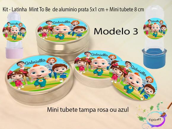 Kit Latinhas e Mini Tubetes -super Jojo