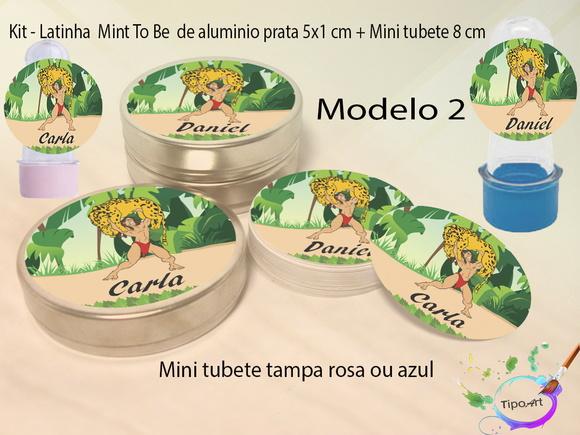 Kit Latinhas e Mini Tubetes -tarzan