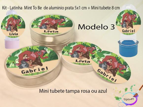 Kit Latinhas e Mini Tubetes -tarzan