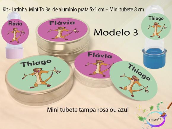 Kit Latinhas e Mini Tubetes -timão