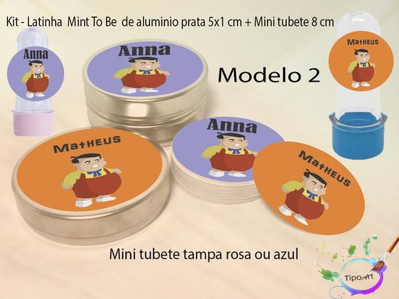 Kit Latinhas e Mini Tubetes -turma do Chaves