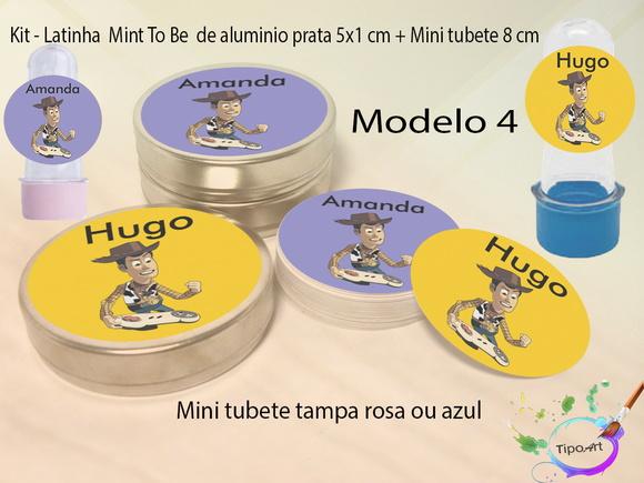 Kit Latinhas e Mini Tubetes -toy Story