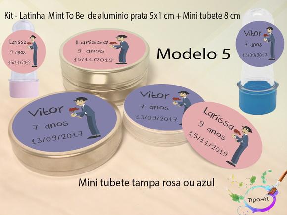 Kit Latinhas e Mini Tubetes -turma do Chaves