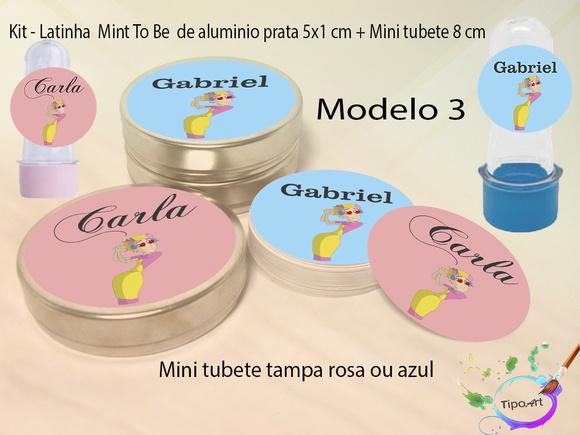 Kit Latinhas e Mini Tubetes -turma do Chaves