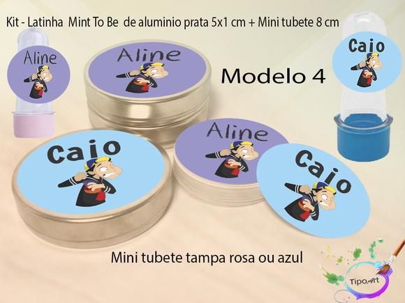 Kit Latinhas e Mini Tubetes -turma do Chaves