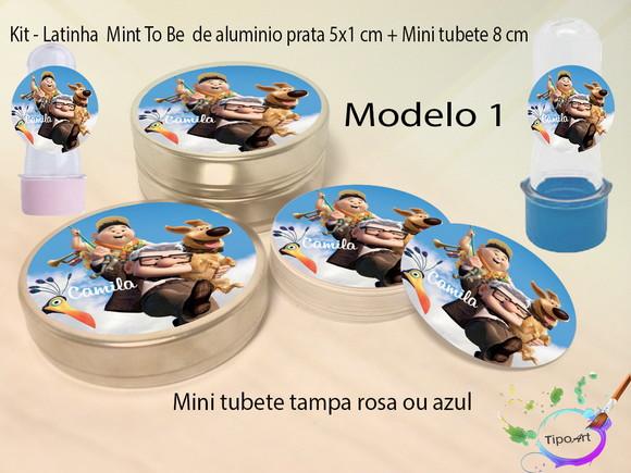 Kit Latinhas e Mini Tubetes -up Altas Aventuras