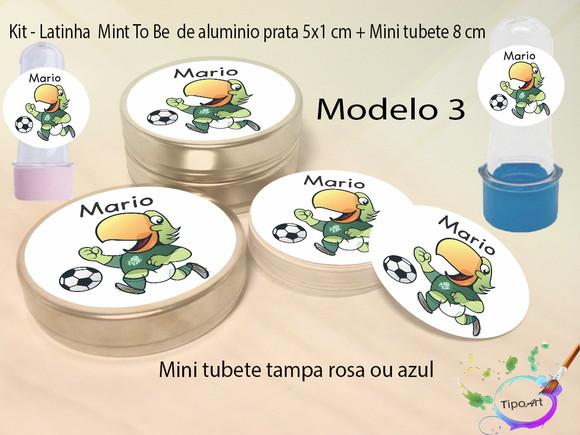 Kit Latinhas e Mini Tubetes -Verdão