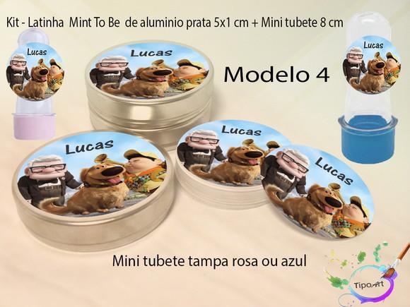 Kit Latinhas e Mini Tubetes -up Altas Aventuras