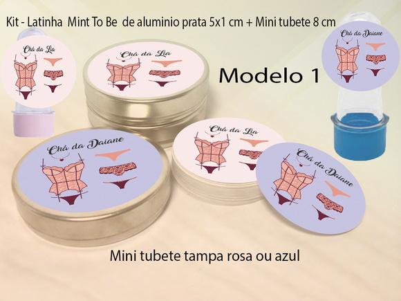Kit Latinhas e Mini Tubetes-chá de Lingerie#1