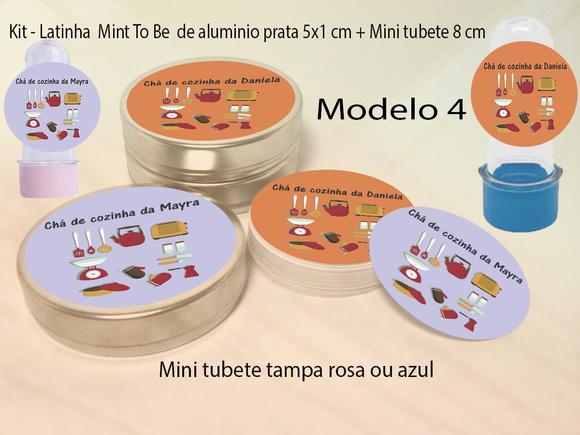Kit Latinhas e Mini Tubetes-chá de Cozinha/panela