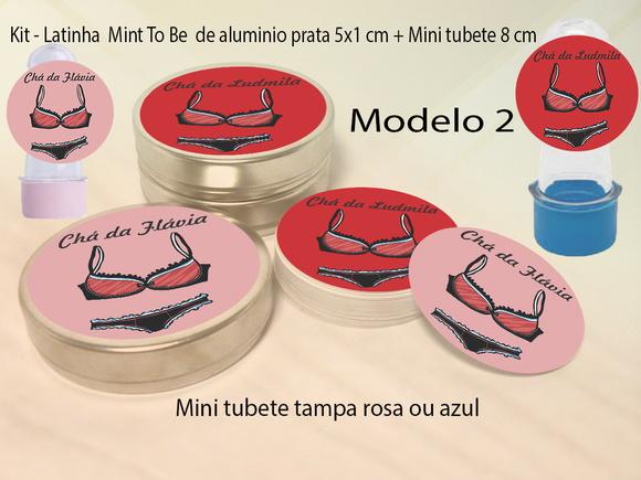 Kit Latinhas e Mini Tubetes-chá de Lingerie#1