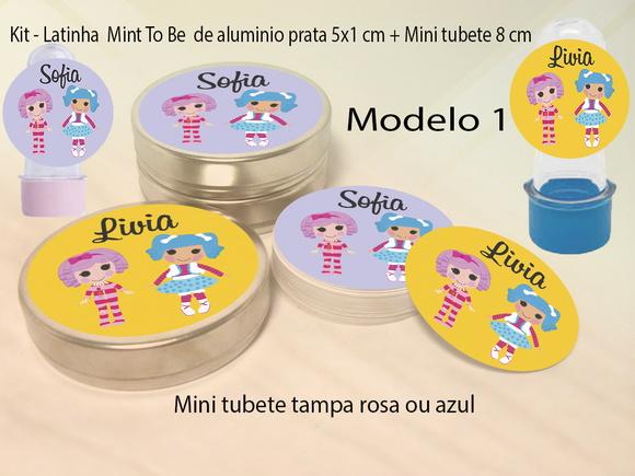 Kit Latinhas e Mini Tubetes-lalaloopsy