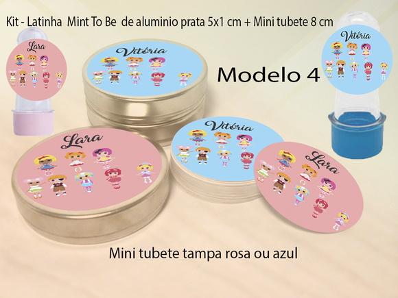 Kit Latinhas e Mini Tubetes-lalaloopsy