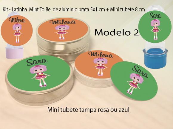Kit Latinhas e Mini Tubetes-lalaloopsy