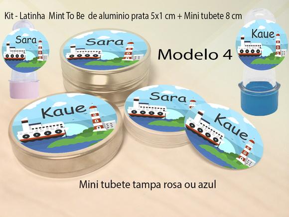Kit Latinhas e Mini Tubetes-marinheiro