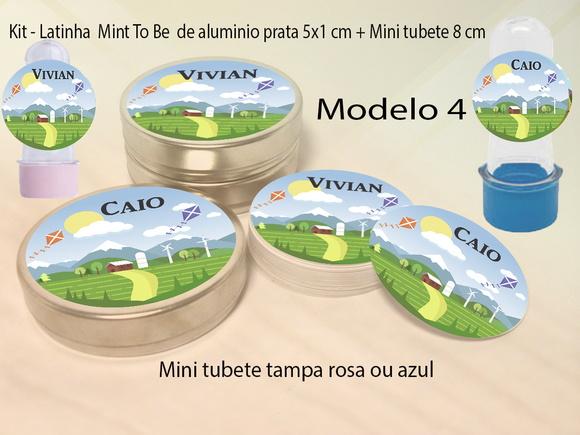 Kit Latinhas e Mini Tubetes-pipa e Catavento