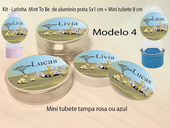 Kit Latinhas e Mini Tubetes-safari