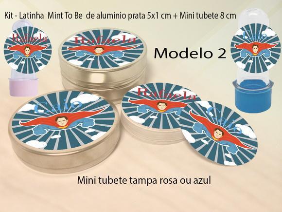 Kit Latinhas e Mini Tubetes-super Heroi