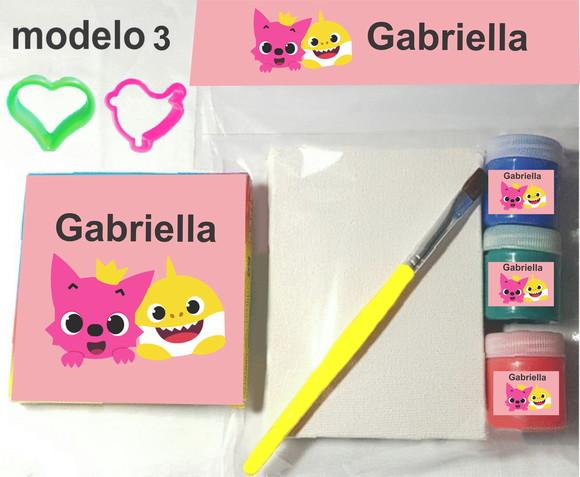 Kit Massinha e Pintura-baby Shark