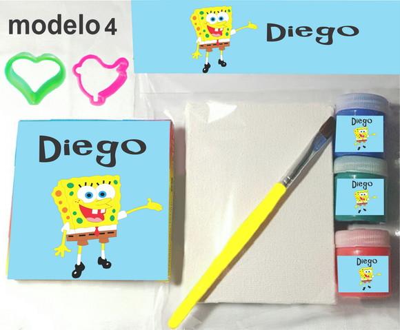 Kit Massinha e Pintura-bob Esponja