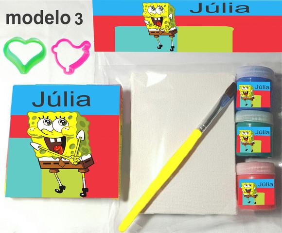 Kit Massinha e Pintura-bob Esponja