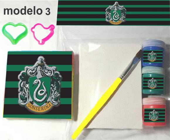 Kit Massinha e Pintura-brasões Hogwarts