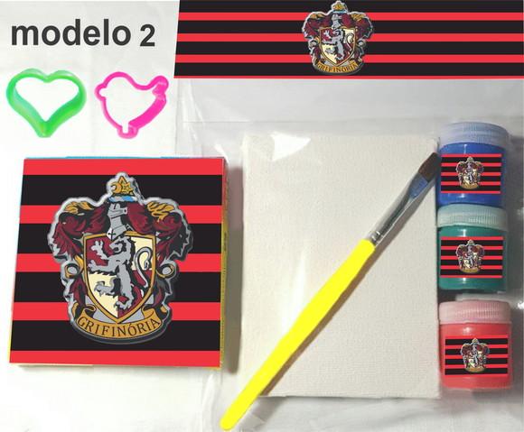 Kit Massinha e Pintura-brasões Hogwarts