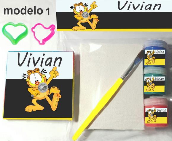 Kit Massinha e Pintura-garfield
