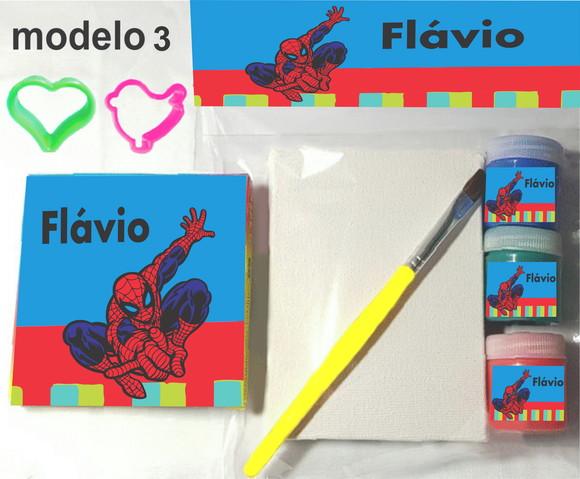 Kit Massinha e Pintura-homem Aranha