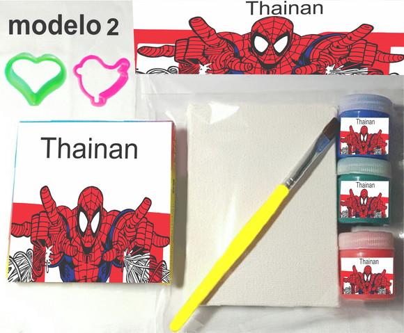 Kit Massinha e Pintura-homem Aranha