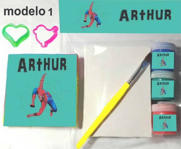Kit Massinha e Pintura-homem Aranha