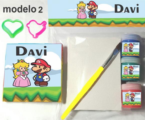 Kit Massinha e Pintura-mario Bros