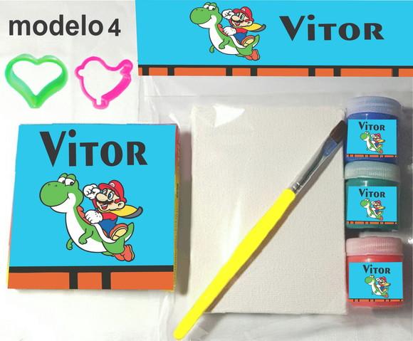 Kit Massinha e Pintura-mario Bros