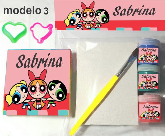 Kit Massinha e Pintura-menina Super Poderosas
