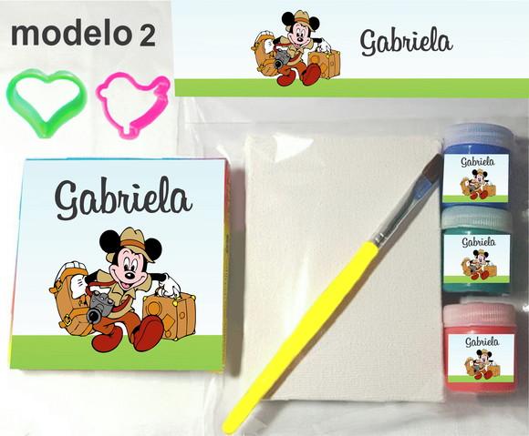 Kit Massinha e Pintura-mickey Safari