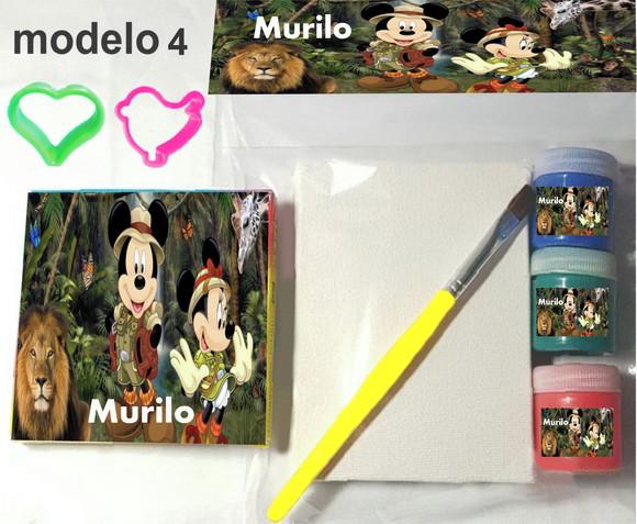 Kit Massinha e Pintura-mickey Safari